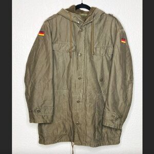 WEGSCHEIDER Vintage Germany Army Military Parka Snorkel Heavy Fleece Line Jacket